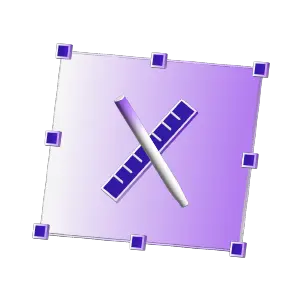 Creative branding design illustration featuring a pencil and ruler.